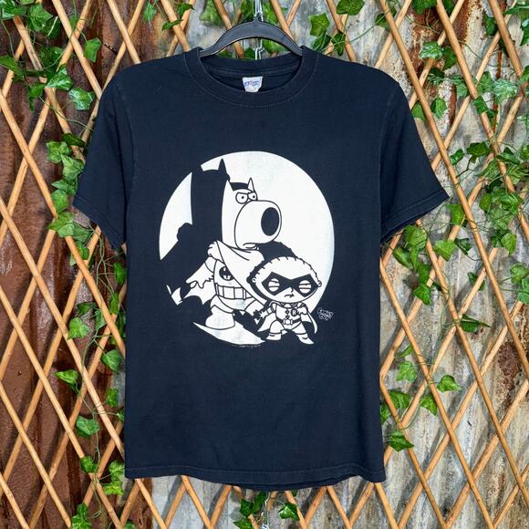 Vintage Y2K family Guy Batman and Robin parody 2000s t-shirt - Picture 1 of 4